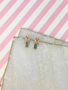  Pink Nutcracker Stud Earrings