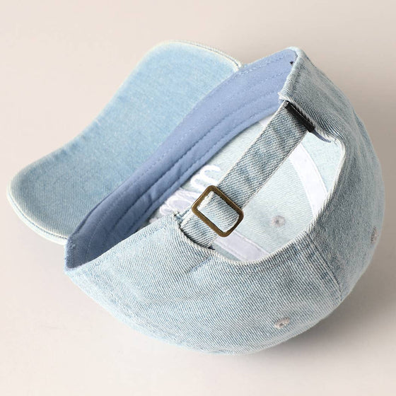 Mini Match Cap: LIGHT DENIM