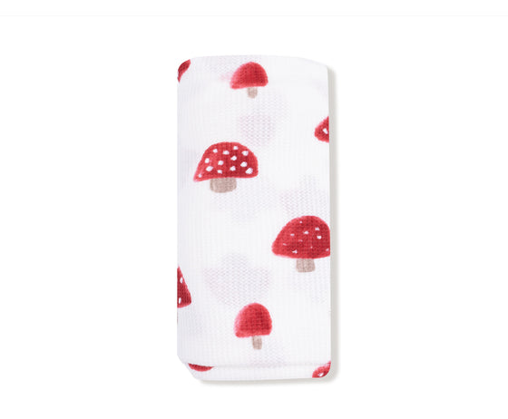 Painterly Mushrooms:
Swaddle Blanket