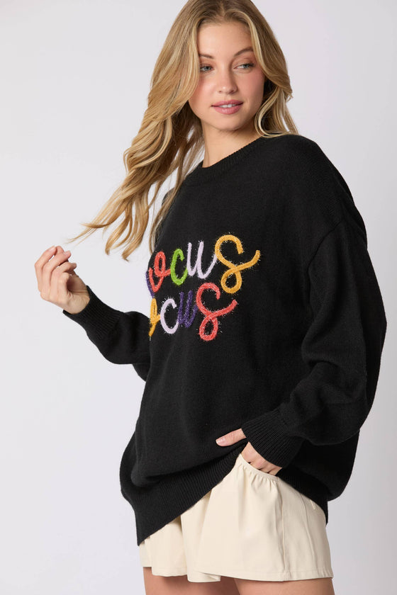 'Hocus Pocus' Embroidered  Sweater