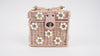 Wicker Bucket Daisy Flower Purse: Pink