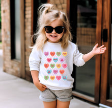  Multicolor Candy Heart Youth Sweatshirt