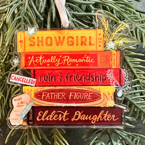 Showgirl Book Ornament