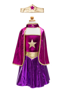  Superhero Star Dress, Cape & Headpiece