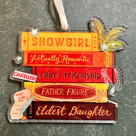 Showgirl Book Ornament