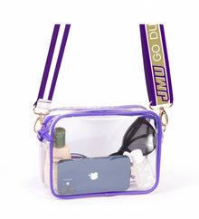  Clear Purse with Reversible James Madison Shoulder Straps