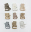 Garter Booties: Rice