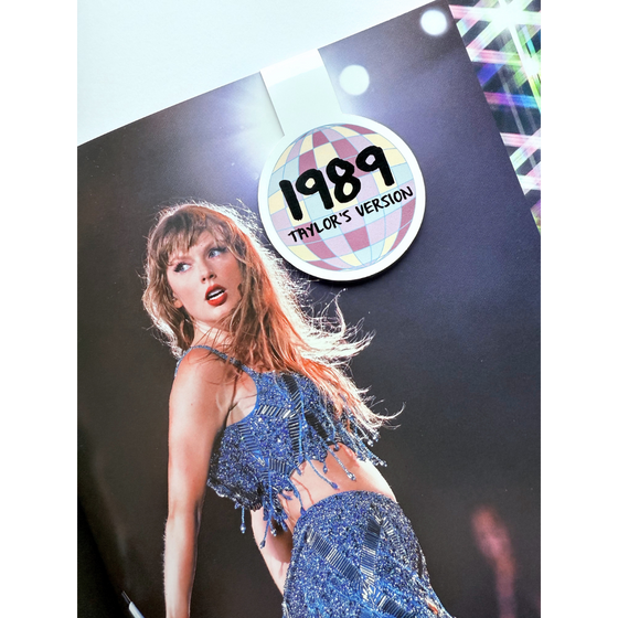 1989 disco Taylor Swift inspired magnetic bookmark