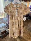 Sandy Yellow Floral Smocked Dress