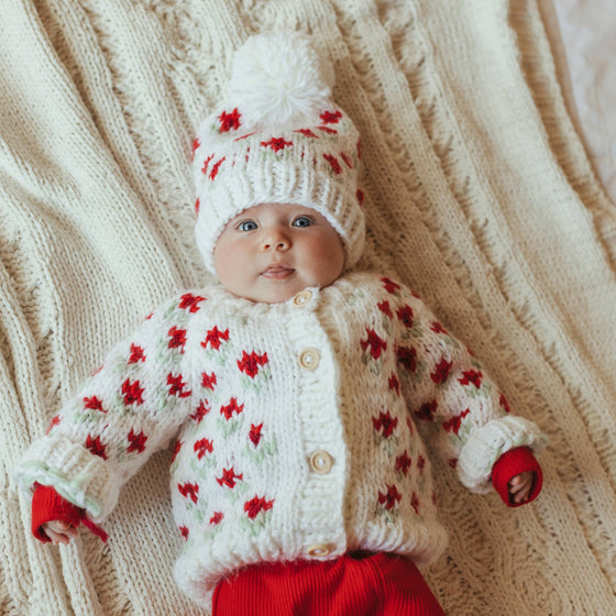 Bitty Blooms Cardigan Sweater