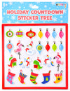 HOLIDAY COUNTDOWN STICKER TREE