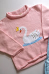 Pink Swan Rollneck Sweater