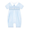 Bunny Love Smocked Playsuit - blue