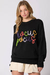 'Hocus Pocus' Embroidered  Sweater