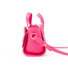 Big Bow Baguette Handbag: Hot Pink