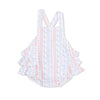 Tulip Stripe Ruffle Sunsuit