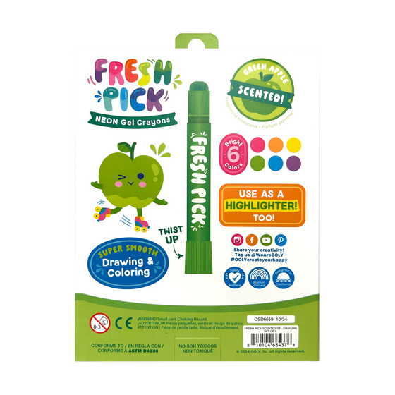 Fresh Pick Apple Scented Gel Crayons