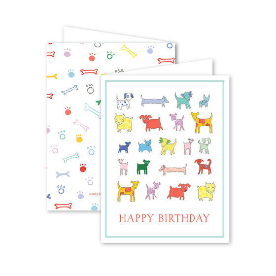 Puppy Party Birthday Card