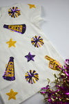 Purple & Yellow Cheer Shirt