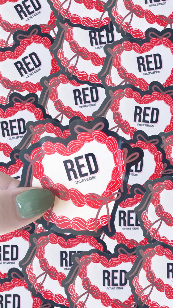 RED Cake Album Sticker