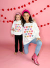 Multicolor Candy Heart Youth Sweatshirt