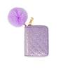 Sparkle Quilted Wallet: Baby Purple