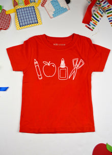  Red School Supplies T-Shirt