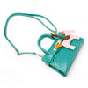 Crocodile Pony Handbag: Green