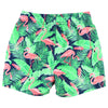 Flamingo Frenzy Swim Trunks