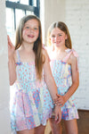 English Garden Patchwork Ribbon Dress Romper