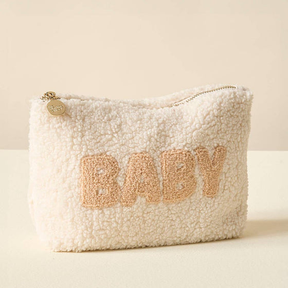 Cream Teddy Pouch - Baby