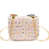 Mini Tweed Pearly Florals Crossbody