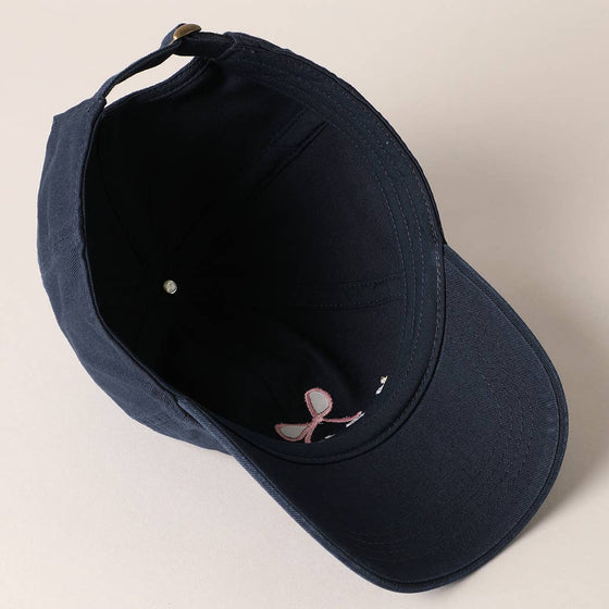 Mama & Bow Embroidered Baseball Cap