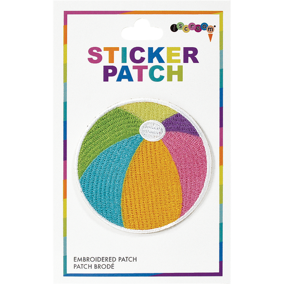 Beach Ball Embroidery Patch