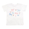 Floral & Bow Watercolor Short Sleeve Tee