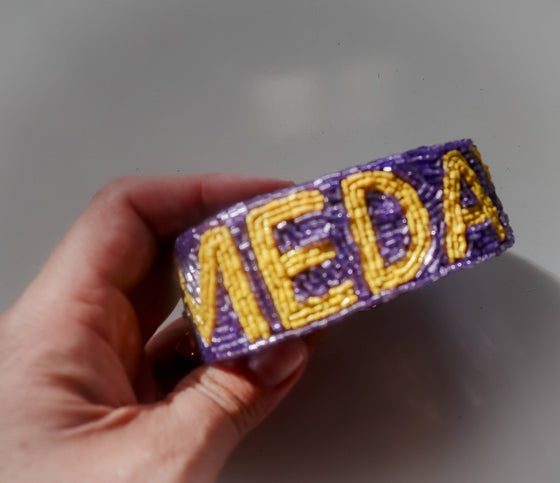 Game Day Bag Strap:Purple/Yellow