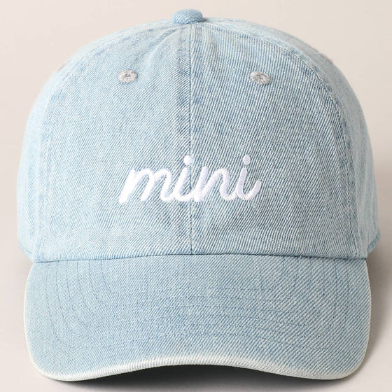 Mini Match Cap: LIGHT DENIM