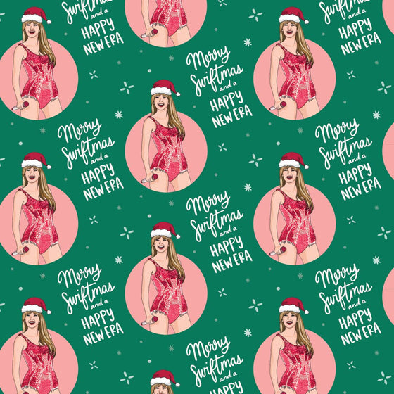 Merry Swiftmas and Happy New Eras Wrapping Paper