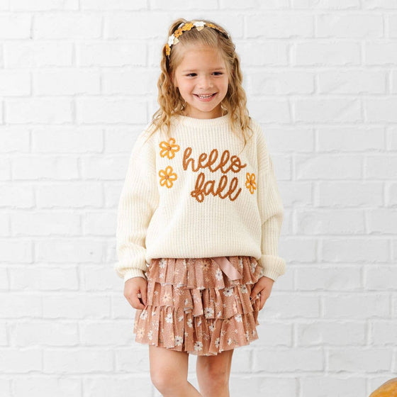 Hello Fall Knit Sweater