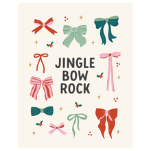  Jingle Bow Rock Banner: Small 17x13"