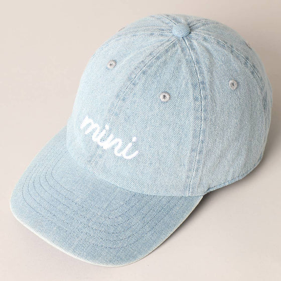 Mini Match Cap: LIGHT DENIM