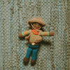 Mini Plush Cowboy Rattle