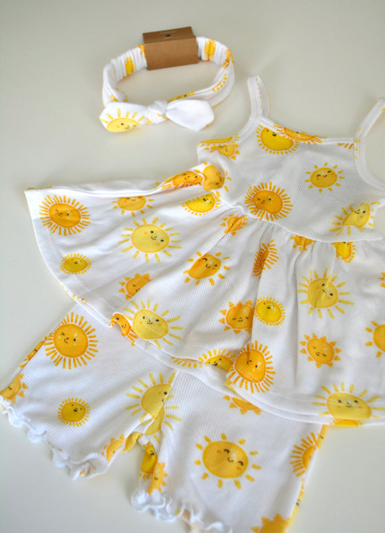 Tank & Bike Short Set :HAPPY SUNS