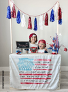 US Watercolor Flag (Fourth of July) Banner: Original 36x26"