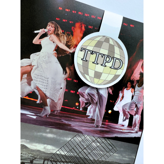 TTPD disco Taylor Swift Inspired Magnetic bookmark