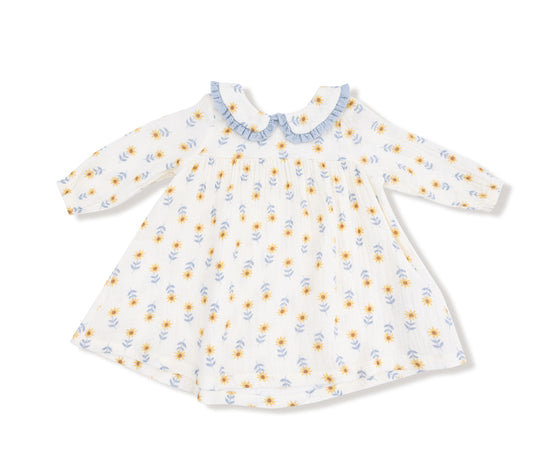 Western Sunflower:
Peter Pan Collar Dress & Leggings