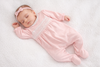 Simply Sweet Smocked Footie: Light Pink