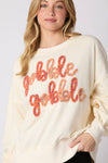 Gobble Gobble Embroidered Sweatshirt