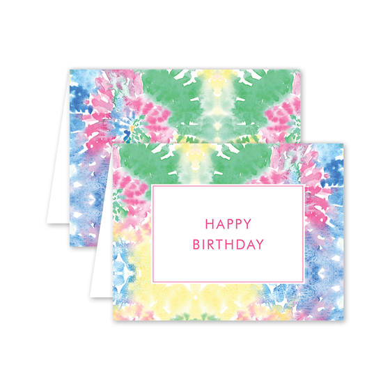 Tie Dye Birthday: Single Card