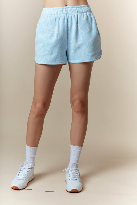 Baby Blue Bow Shorts